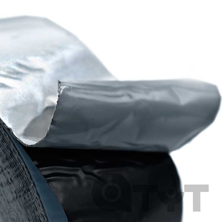 CINTA BUTILO PET/ALU 0,6 mm ESPESOR [COLOR ALUMINIO] - Detalle