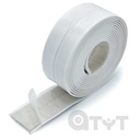 BUTILO BLANCO 'BATH TRIM' (1mm ESPESOR) - Desbobinado por abajo