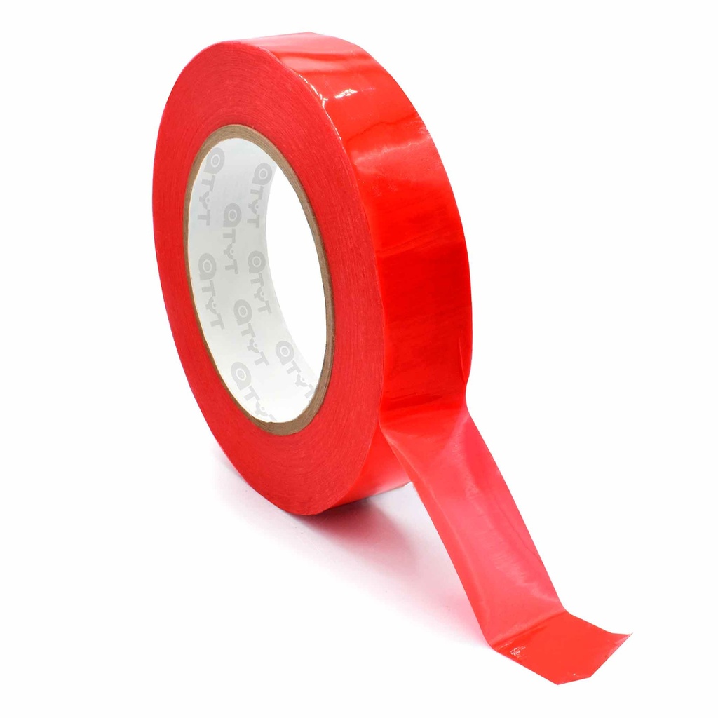 CINTA PROTECTIVA PE ROJO RESISTENTE A RAYOS UV (60 días) (113) - Desbobinada por arriba