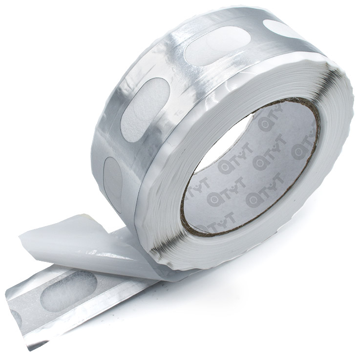 CINTA ALUMINIO ANTIGOTEO - MICROPERFORADO GRANDE - Desbobinado por abajo