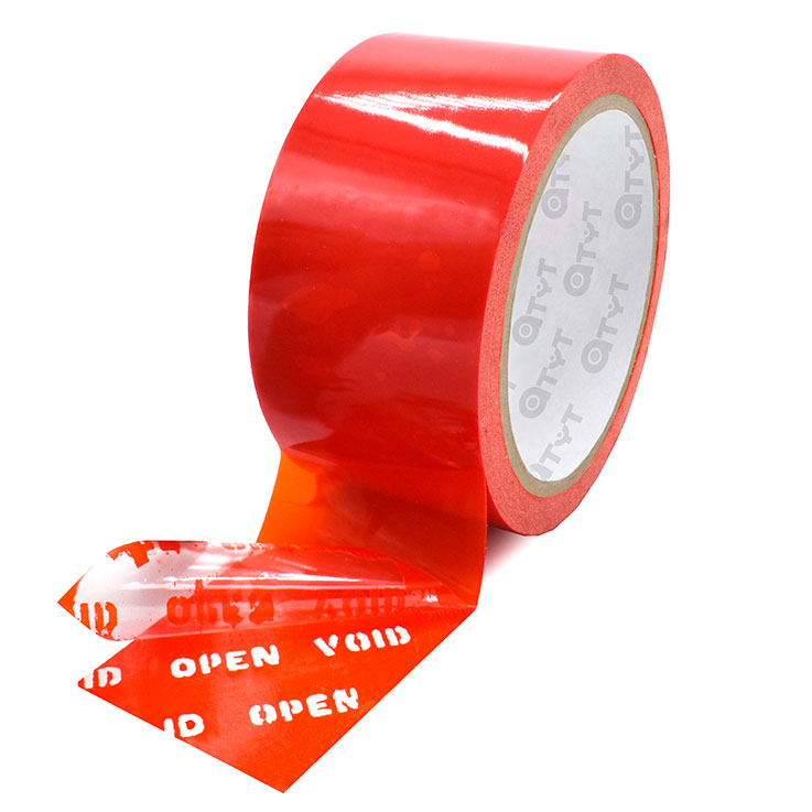 CINTA INVIOLABLE ROJA 'VOID/OPEN' - Desbobinado por arriba
